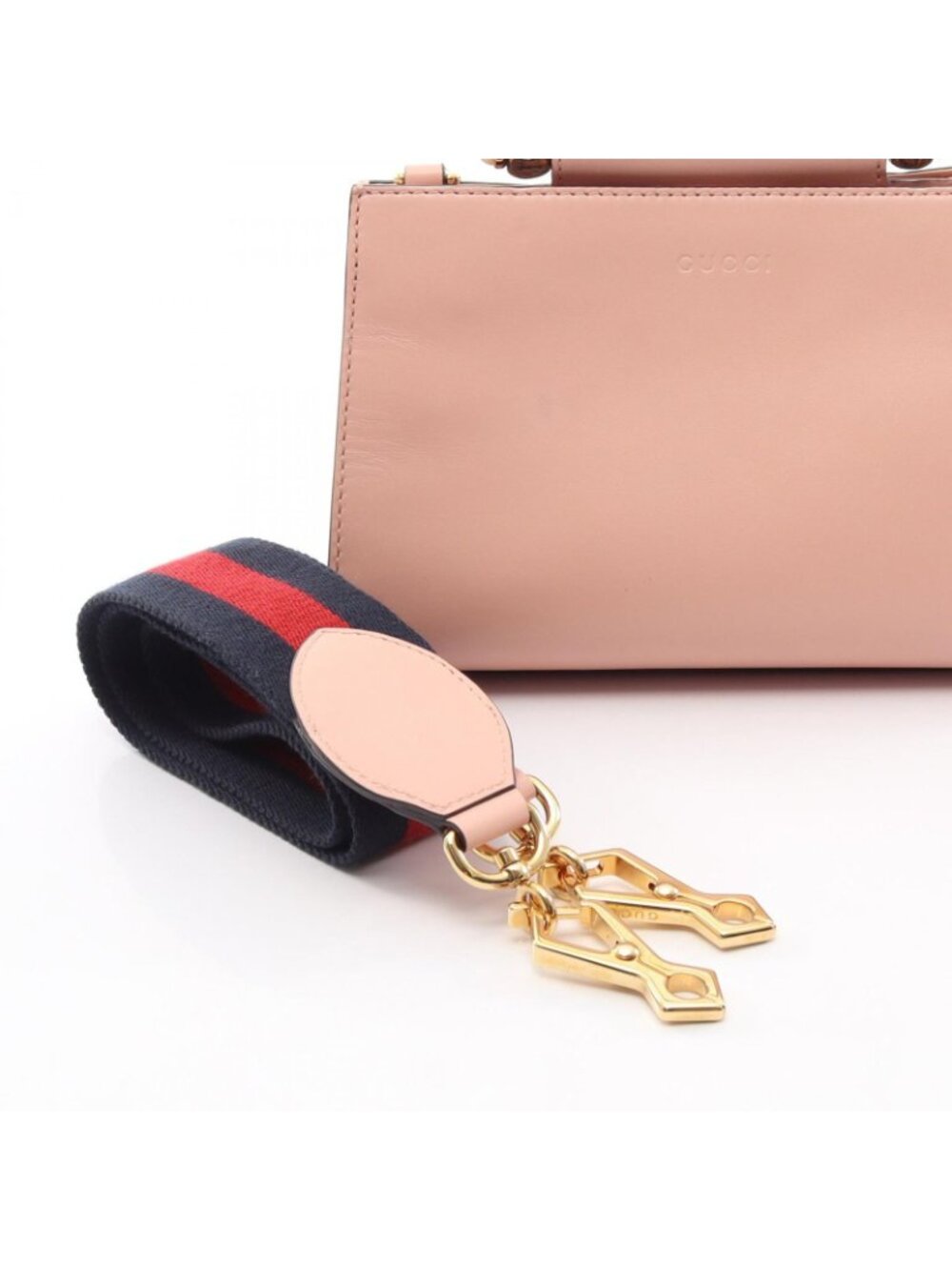 Gucci Nymphaea Bamboo 2-Way Pink Leather Shoulder Bag - Picture 12 of 12